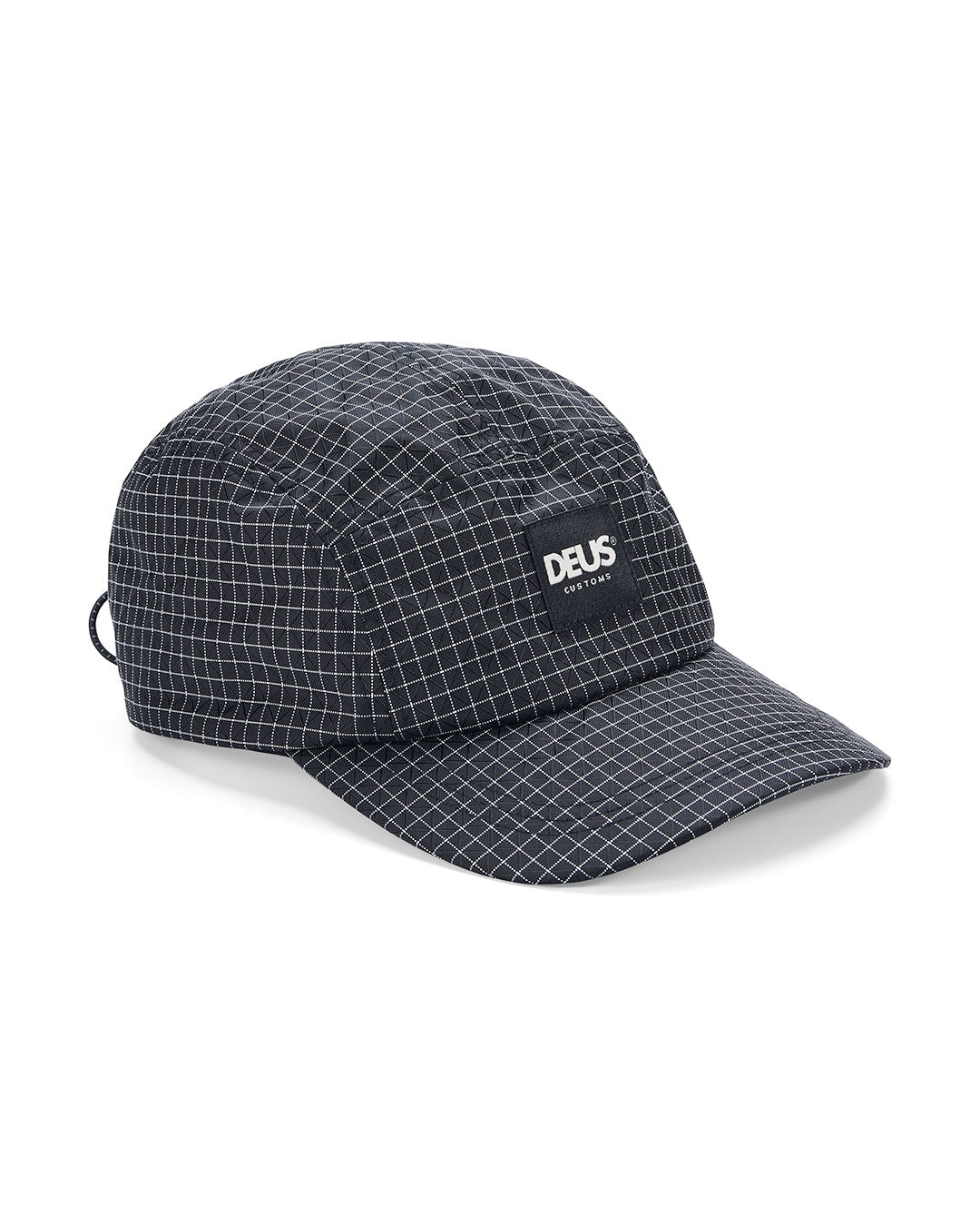 D261MHA554-Tower-5-Panel-Cap-Black|Flatlay