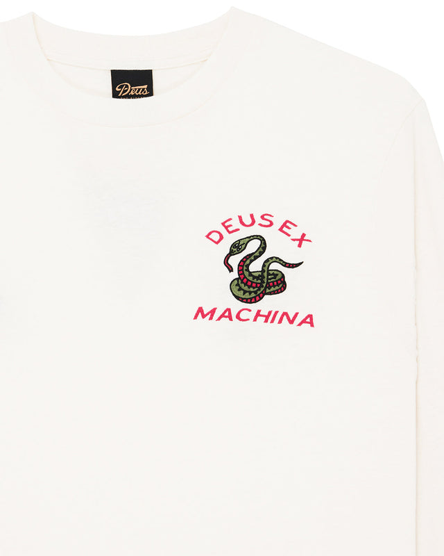 Danger Noodle Long Sleeve Tee - Dirty White