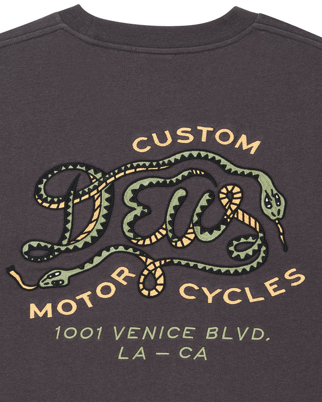 Danger Noodle Long Sleeve Tee - Anthracite