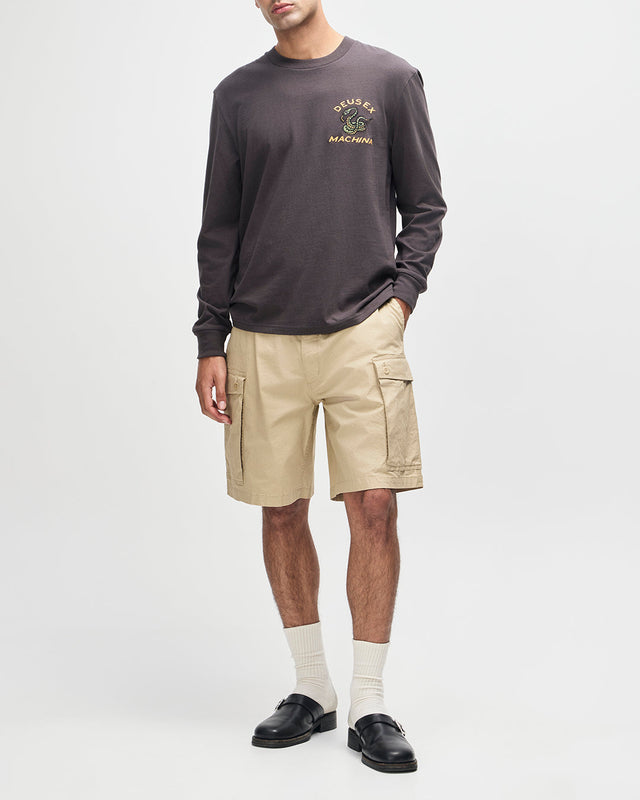 Danger Noodle Long Sleeve Tee - Anthracite