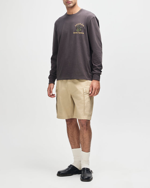 Danger Noodle Long Sleeve Tee - Anthracite