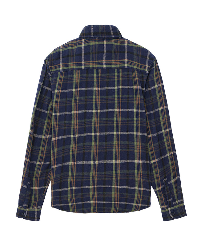D261MSH304-VacayCheckShirt-Navy