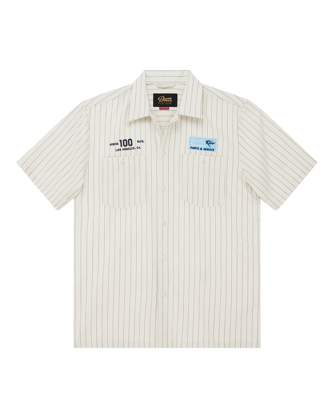 D261MSH312-Forecourt-Stripe-Shirt-Dirty|Flatlay