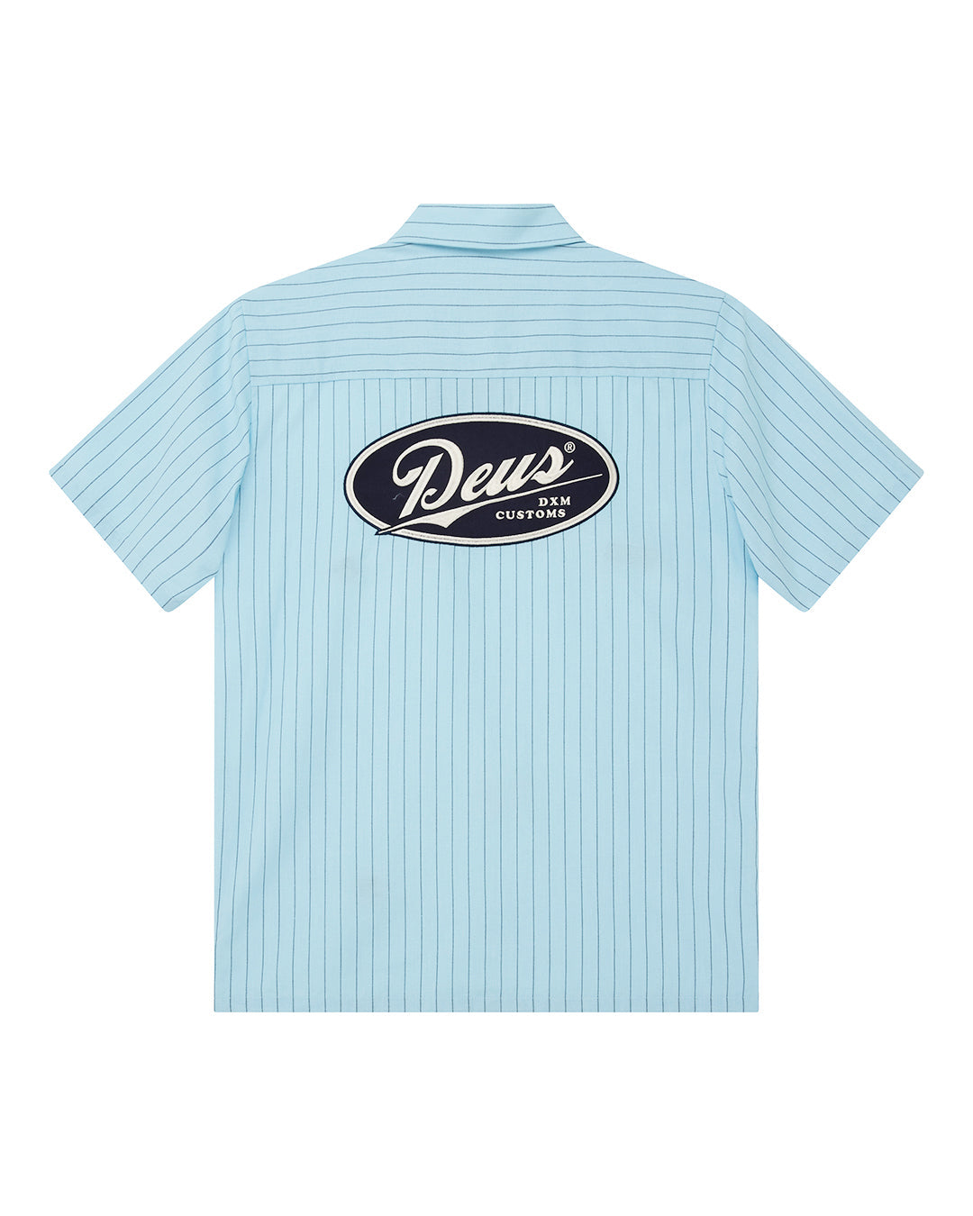 D261MSH312-ForecourtStripeShirt-Sky|Flatlay