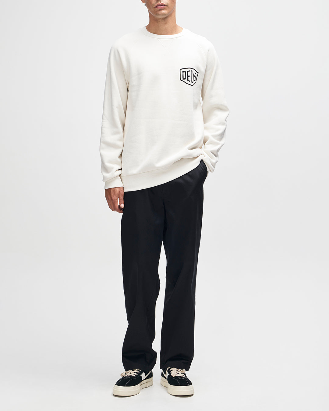 Sweaters | Deus Ex Machina | Biarritz Address Crew - Dirty White