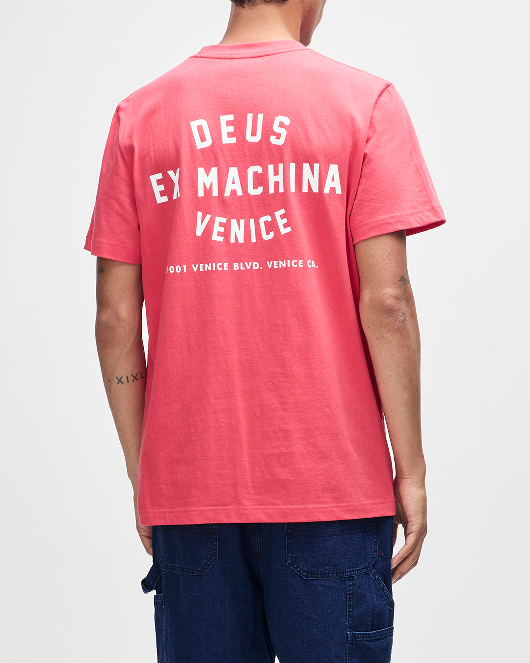 D261MTS128-VeniceSkullTee-Melon|Model