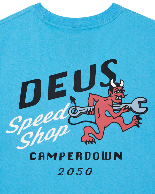 Dogleg Tee - Bonnie Blue