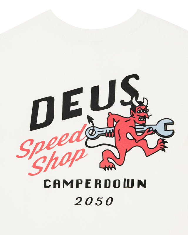 Dogleg Tee - Dirty White