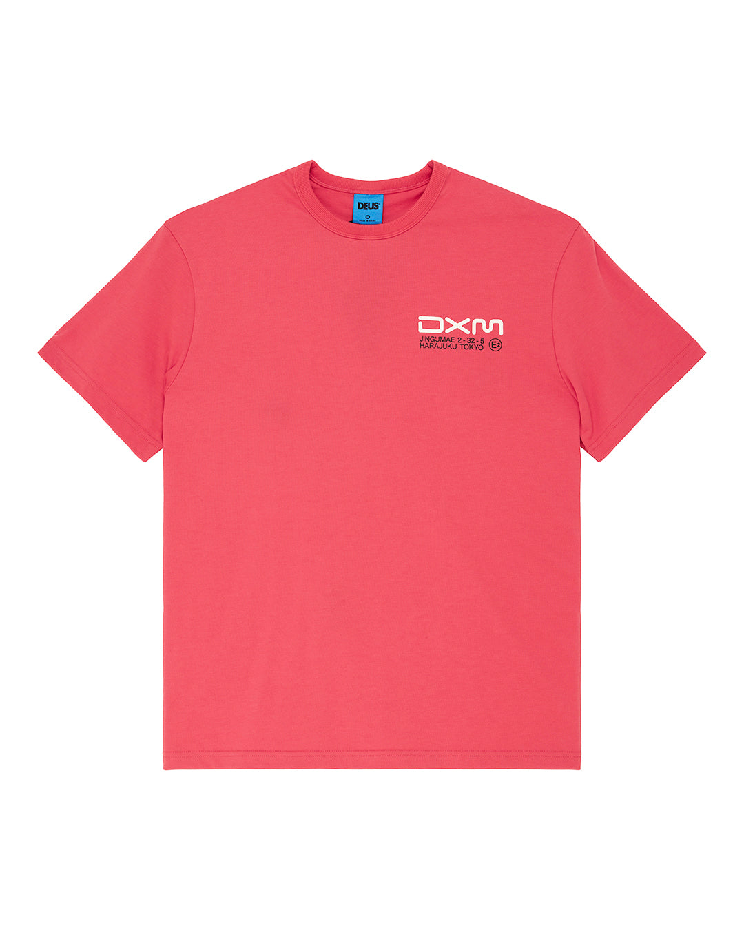 D261MTS541-DepartedTee-MelonRed|Flatlay