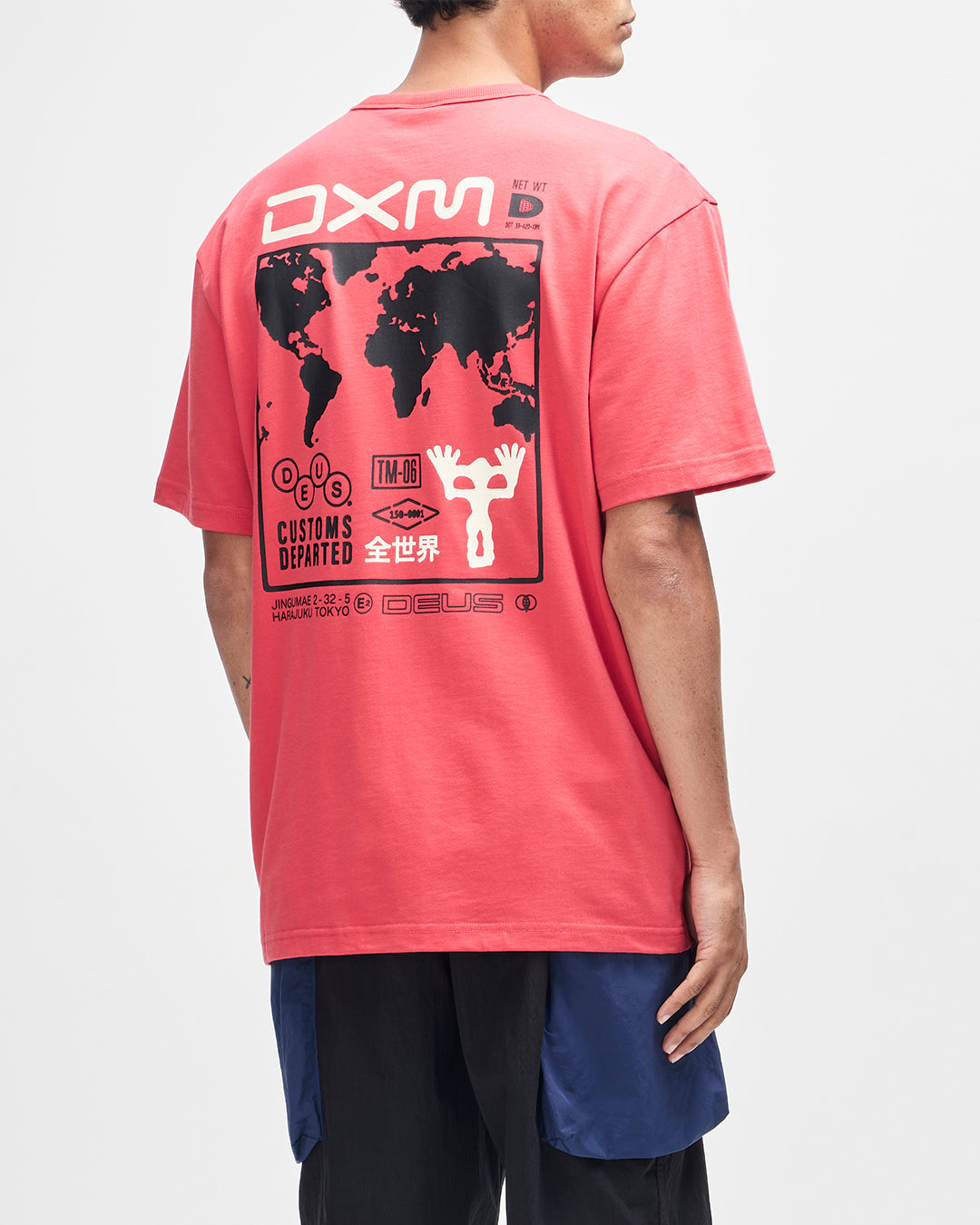 D261MTS541-DepartedTee-MelonRed|Model