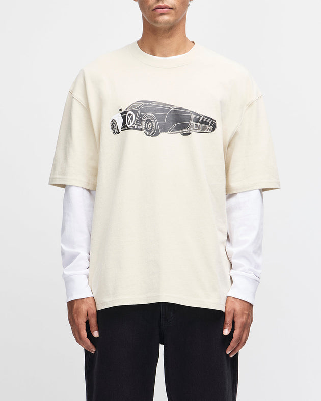 Deus x AGTZ Twin Tail Series Tee - Bone White|Model