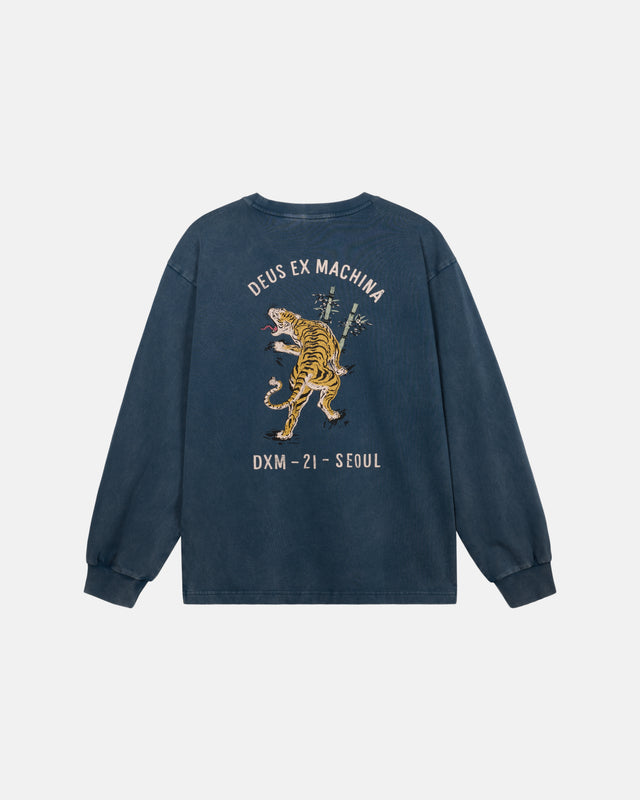 Deus Ex Machina - Roar Long Sleeve Tee - Navy