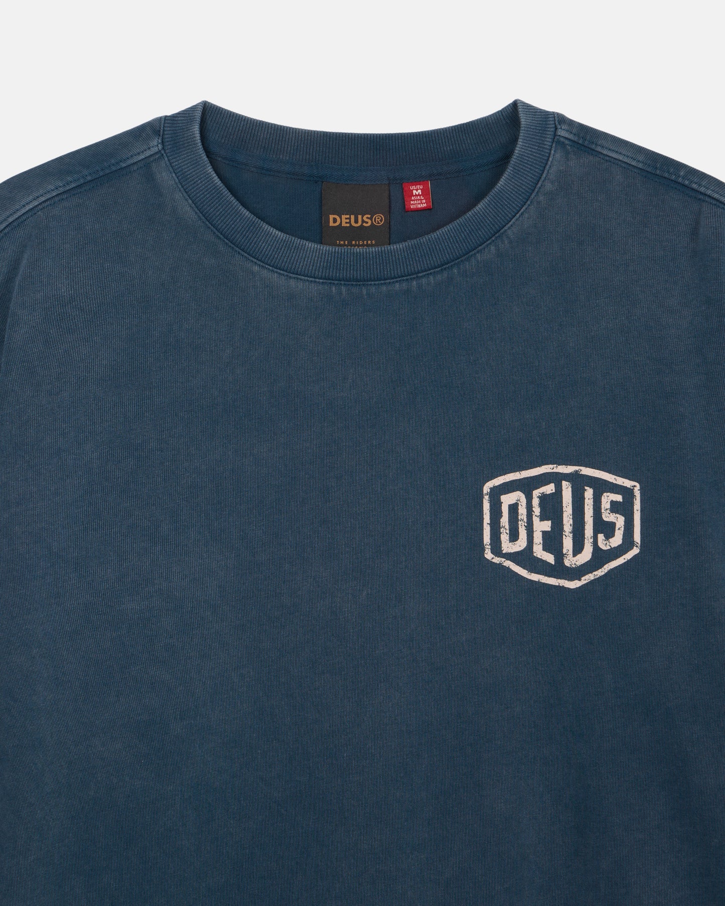Deus Ex Machina - Roar Long Sleeve Tee - Navy|Flatlay