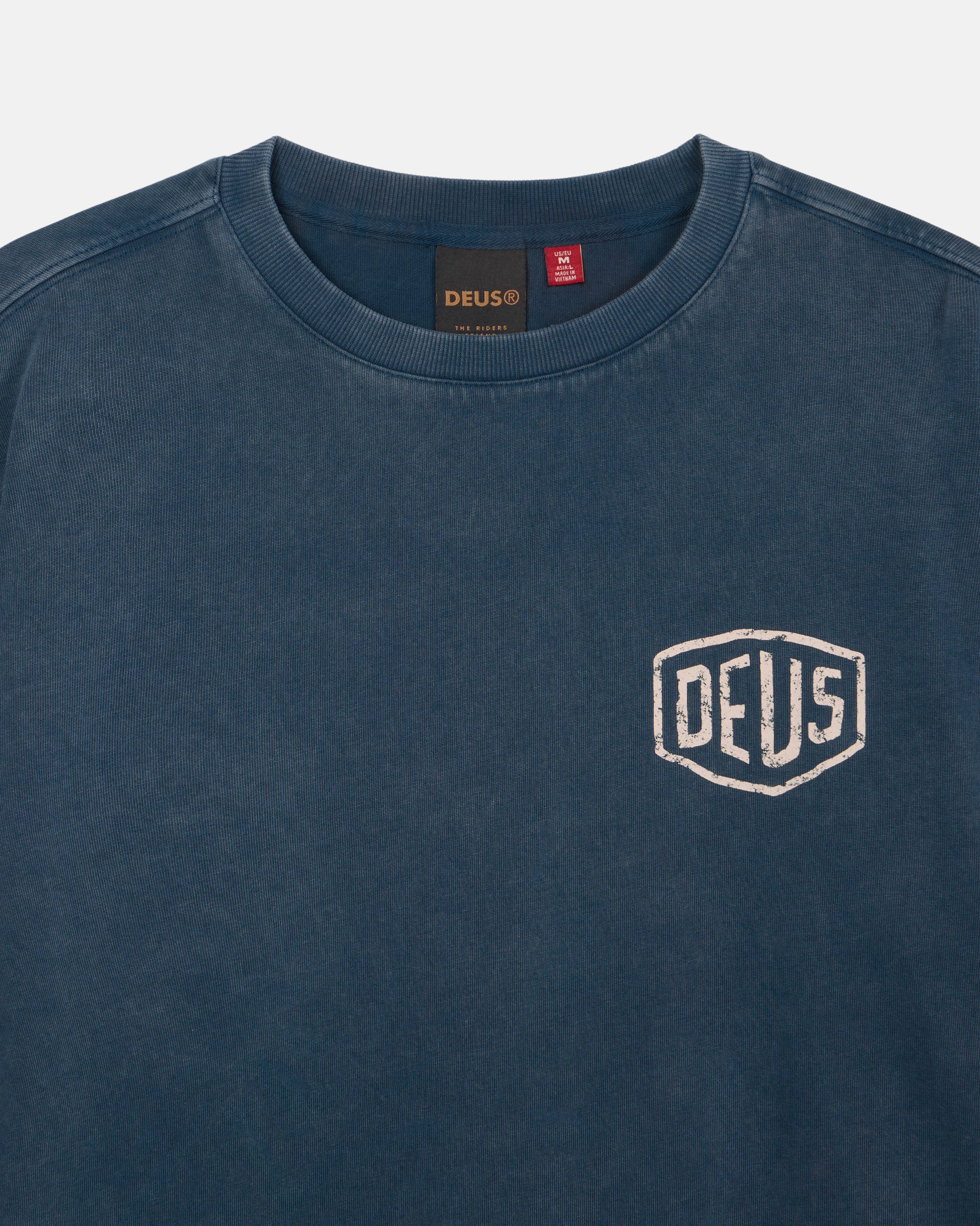 Deus Ex Machina - Roar Long Sleeve Tee - Navy|Flatlay