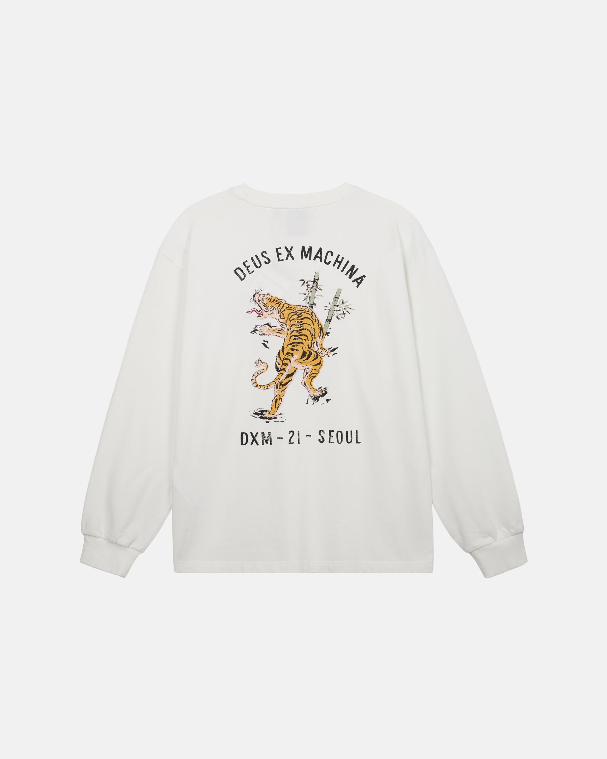 Deus Ex Machina - Roar Long Sleeve Tee - White|Flatlay