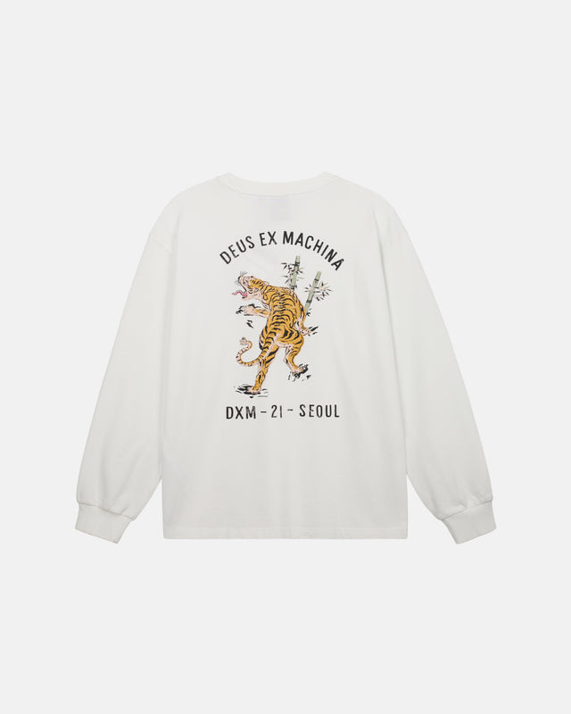 Deus Ex Machina - Roar Long Sleeve Tee - White