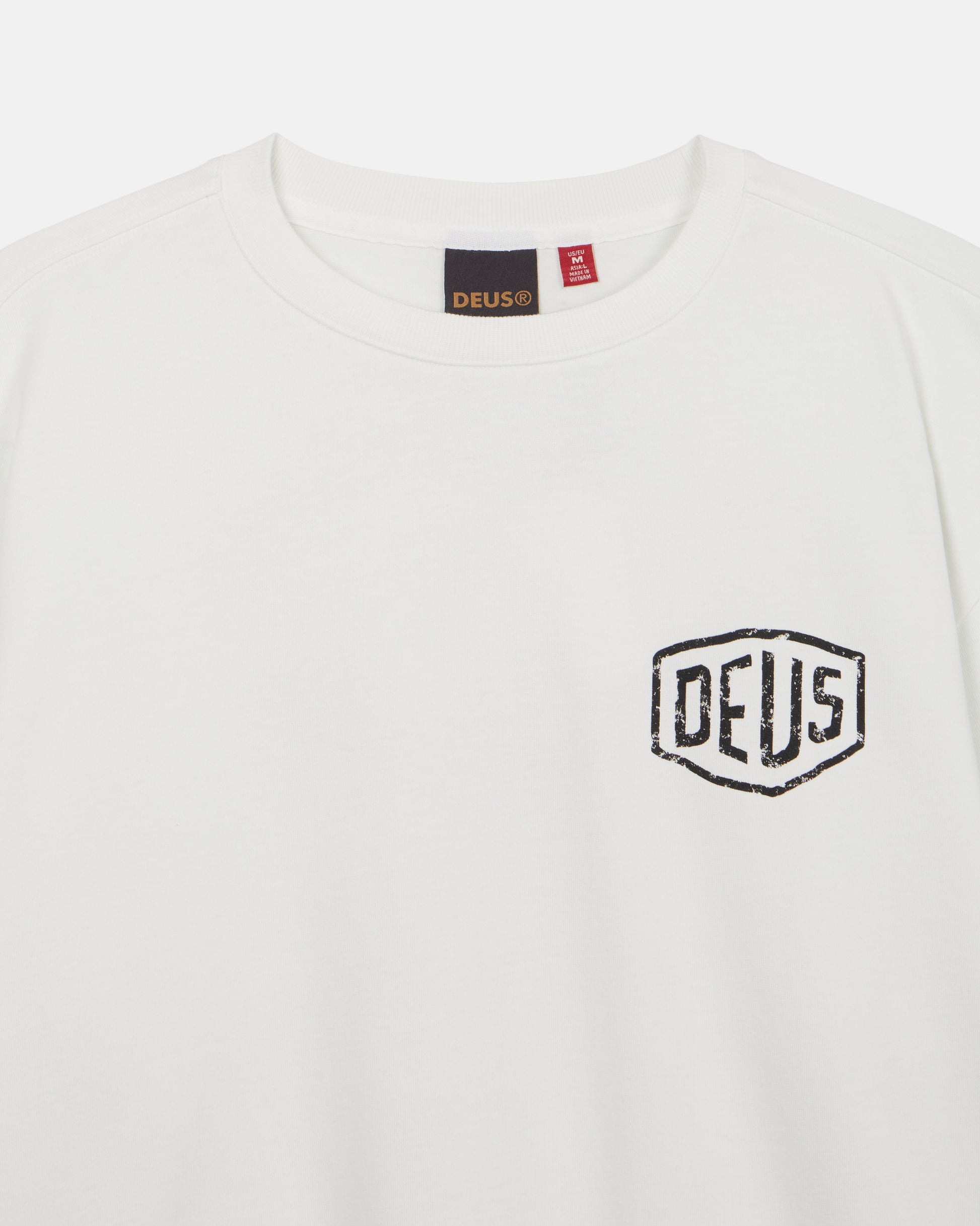 Deus Ex Machina - Roar Long Sleeve Tee - White|Flatlay