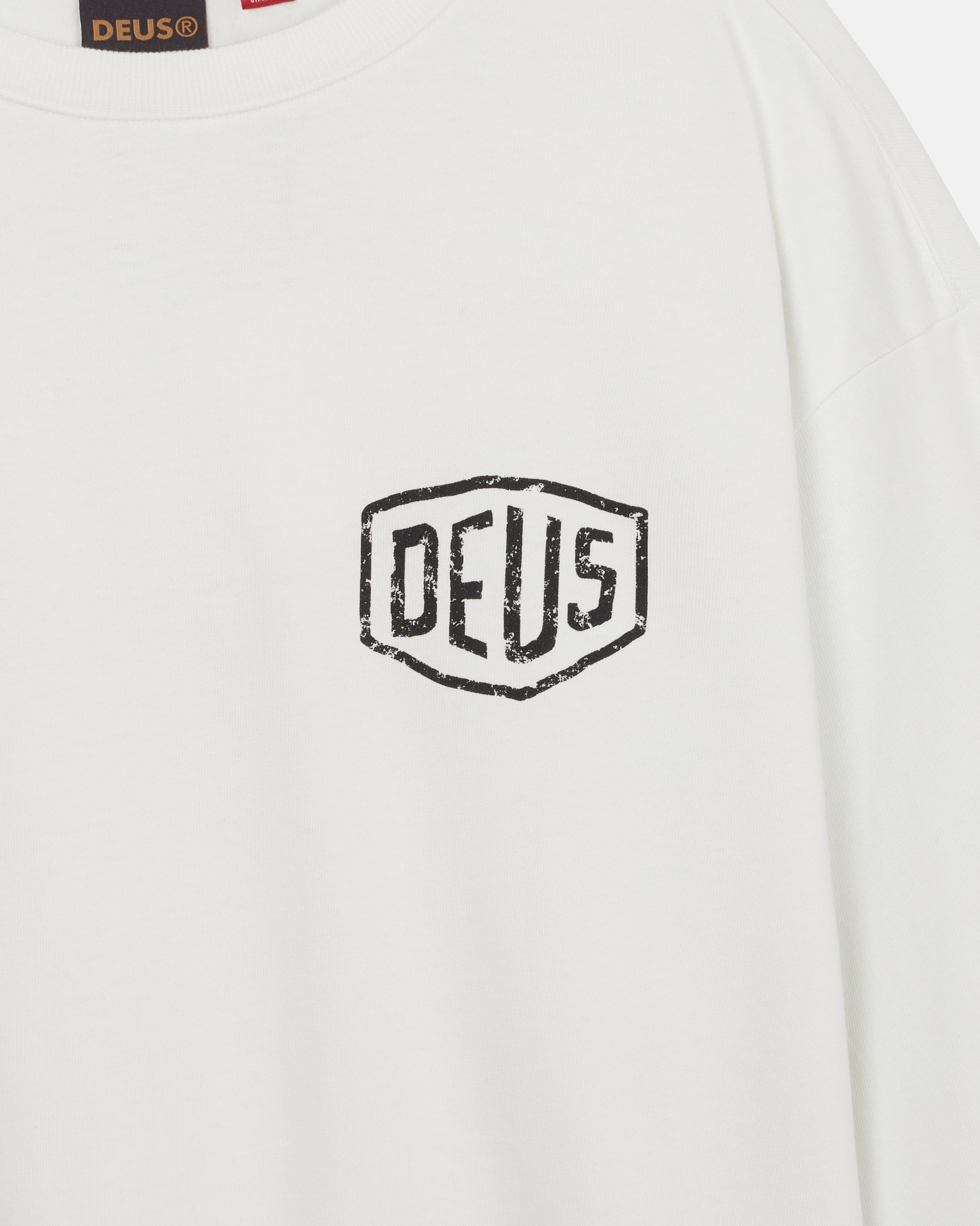 Deus Ex Machina - Roar Long Sleeve Tee - White|Flatlay