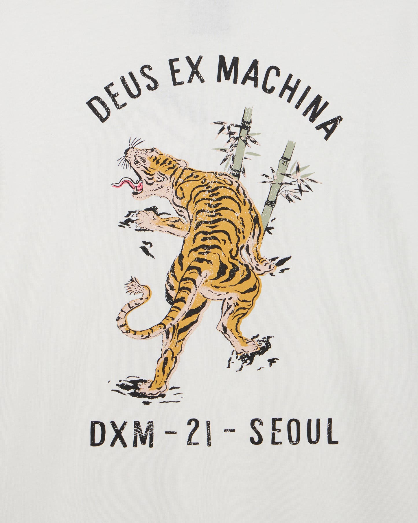 Deus Ex Machina - Roar Long Sleeve Tee - White|Flatlay
