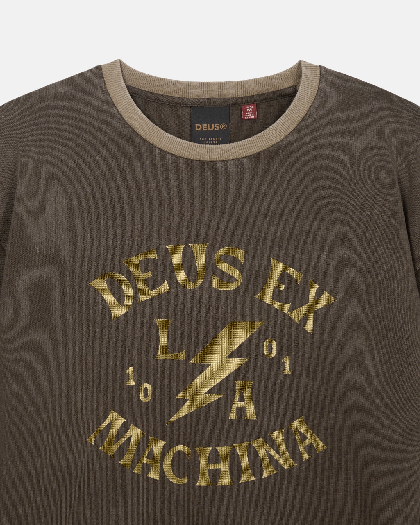 Deus Ex Machina - Chinook Long Sleeve Tee - Brown|Flatlay