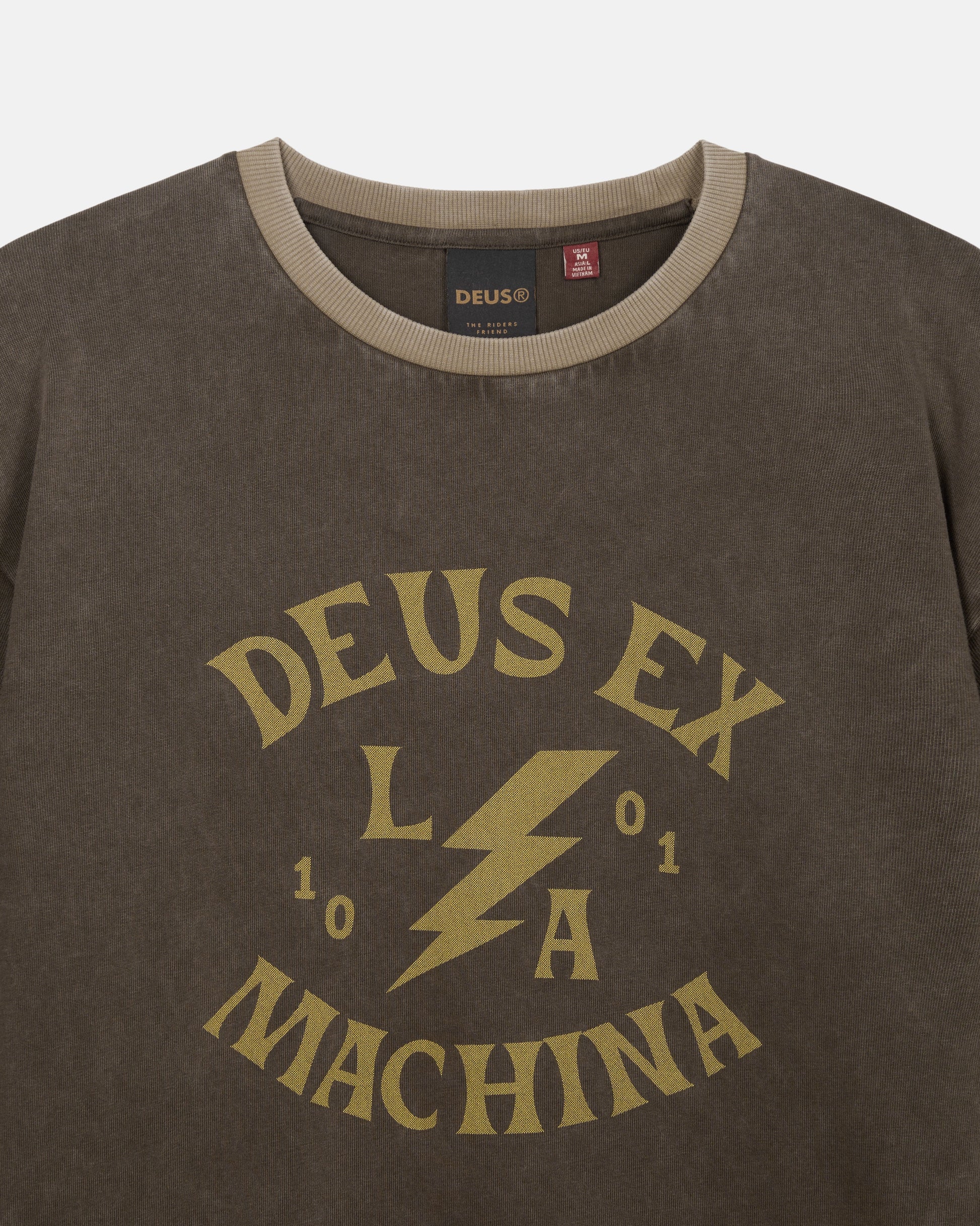 Deus Ex Machina - Chinook Long Sleeve Tee - Brown|Flatlay