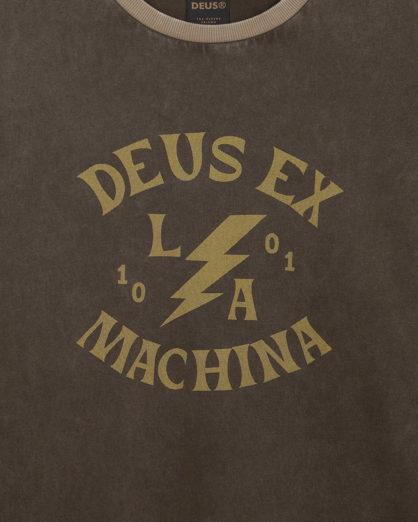 Deus Ex Machina - Chinook Long Sleeve Tee - Brown|Flatlay
