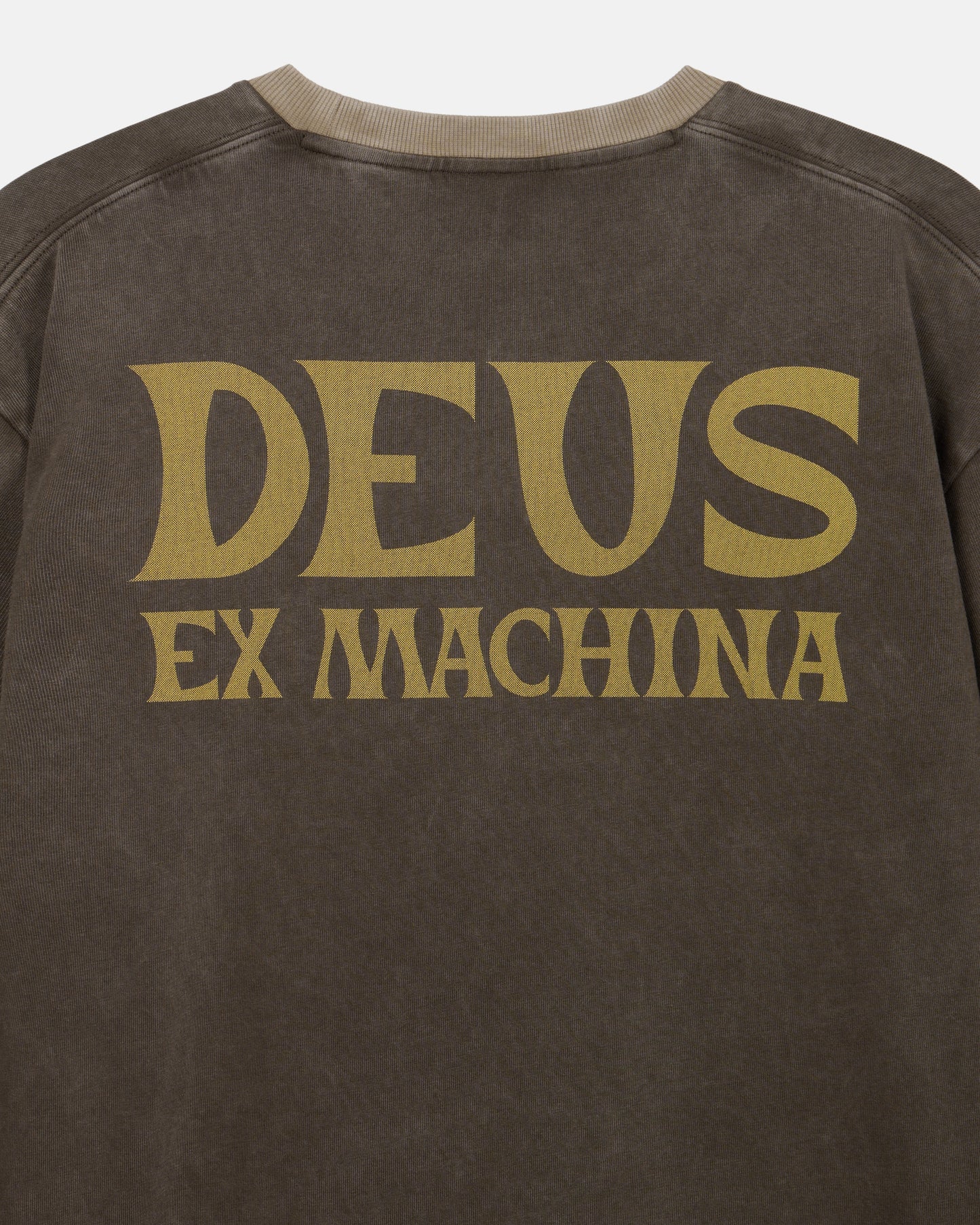 Deus Ex Machina - Chinook Long Sleeve Tee - Brown|Flatlay