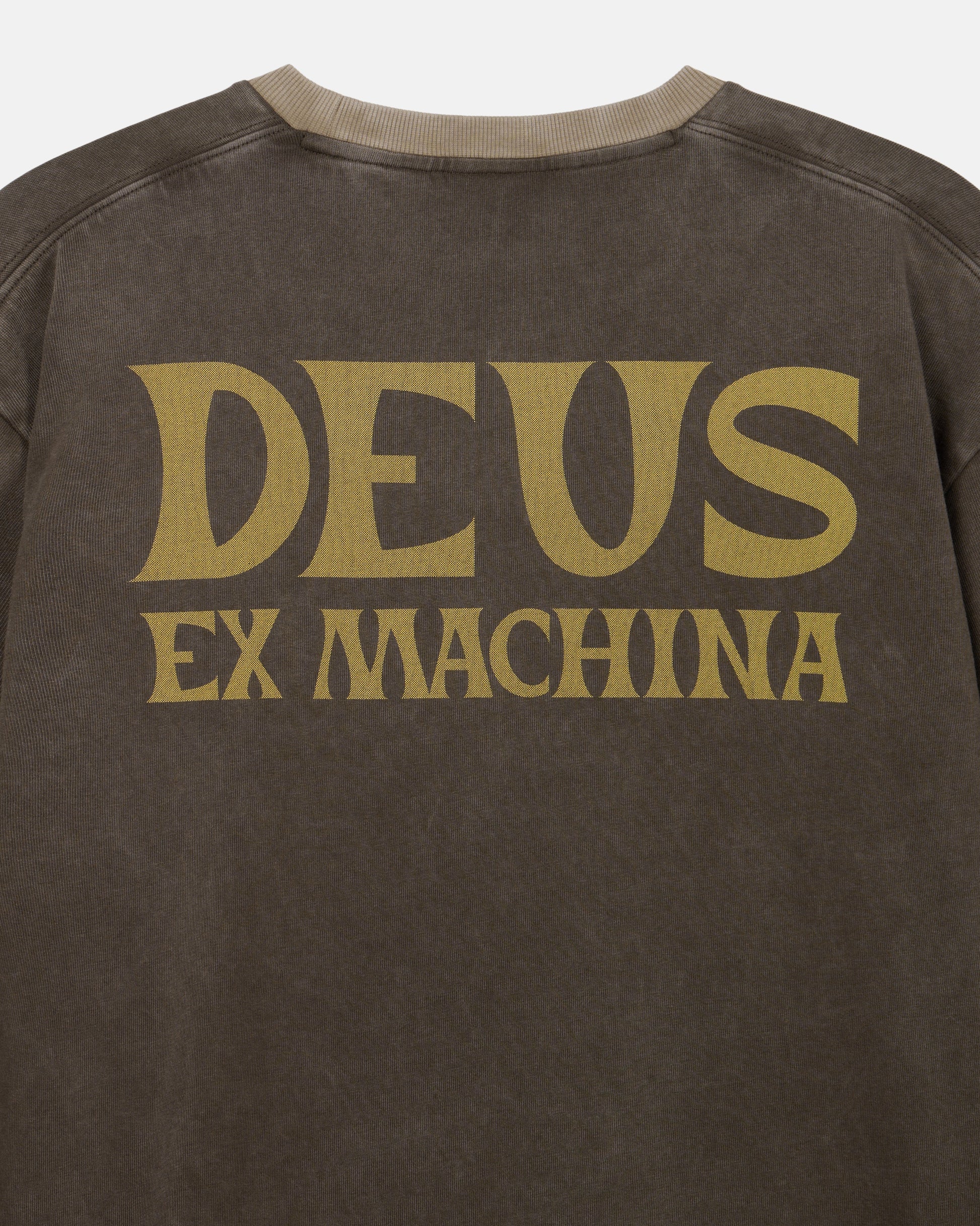 Deus Ex Machina - Chinook Long Sleeve Tee - Brown|Flatlay