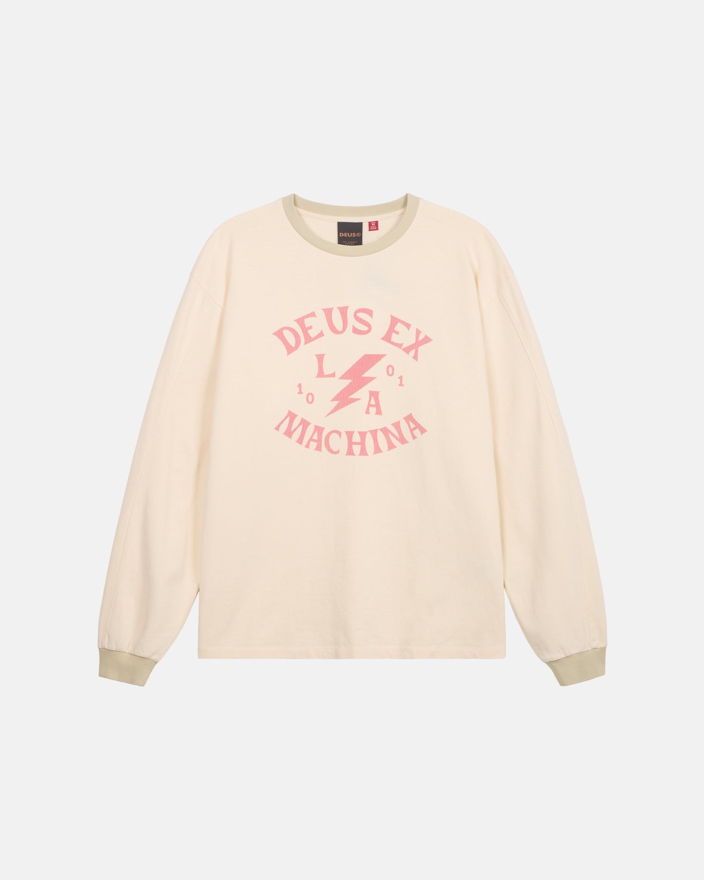 Deus Ex Machina - Chinook Long Sleeve Tee - Ivory|Flatlay
