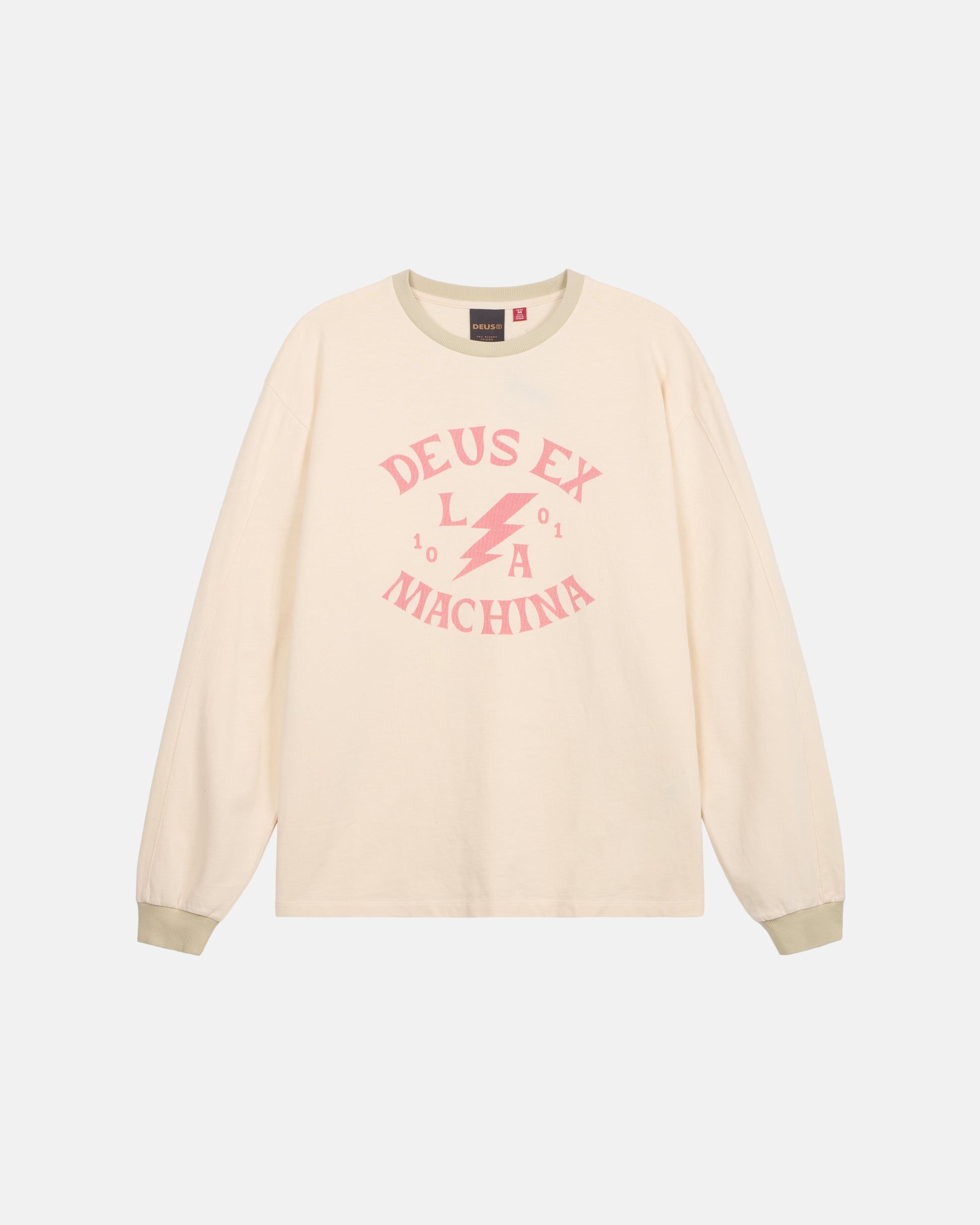Deus Ex Machina - Chinook Long Sleeve Tee - Ivory|Flatlay