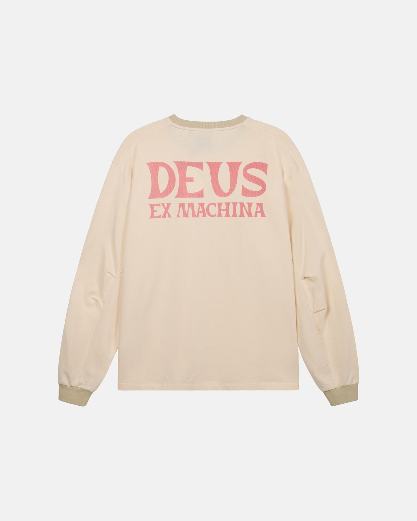 Deus Ex Machina - Chinook Long Sleeve Tee - Ivory|Flatlay
