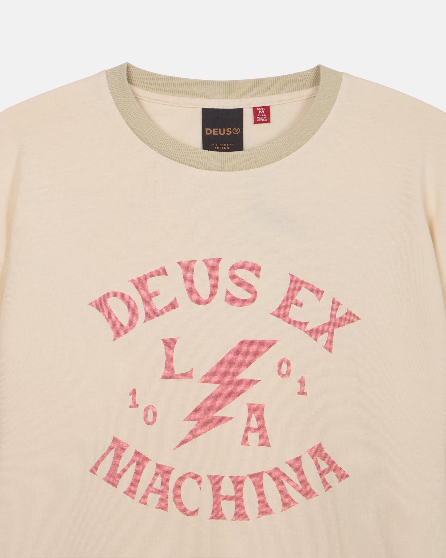 Deus Ex Machina - Chinook Long Sleeve Tee - Ivory|Flatlay