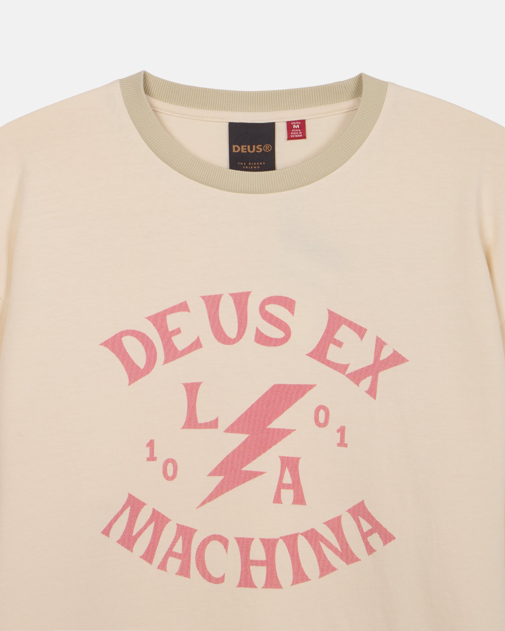 Deus Ex Machina - Chinook Long Sleeve Tee - Ivory|Flatlay