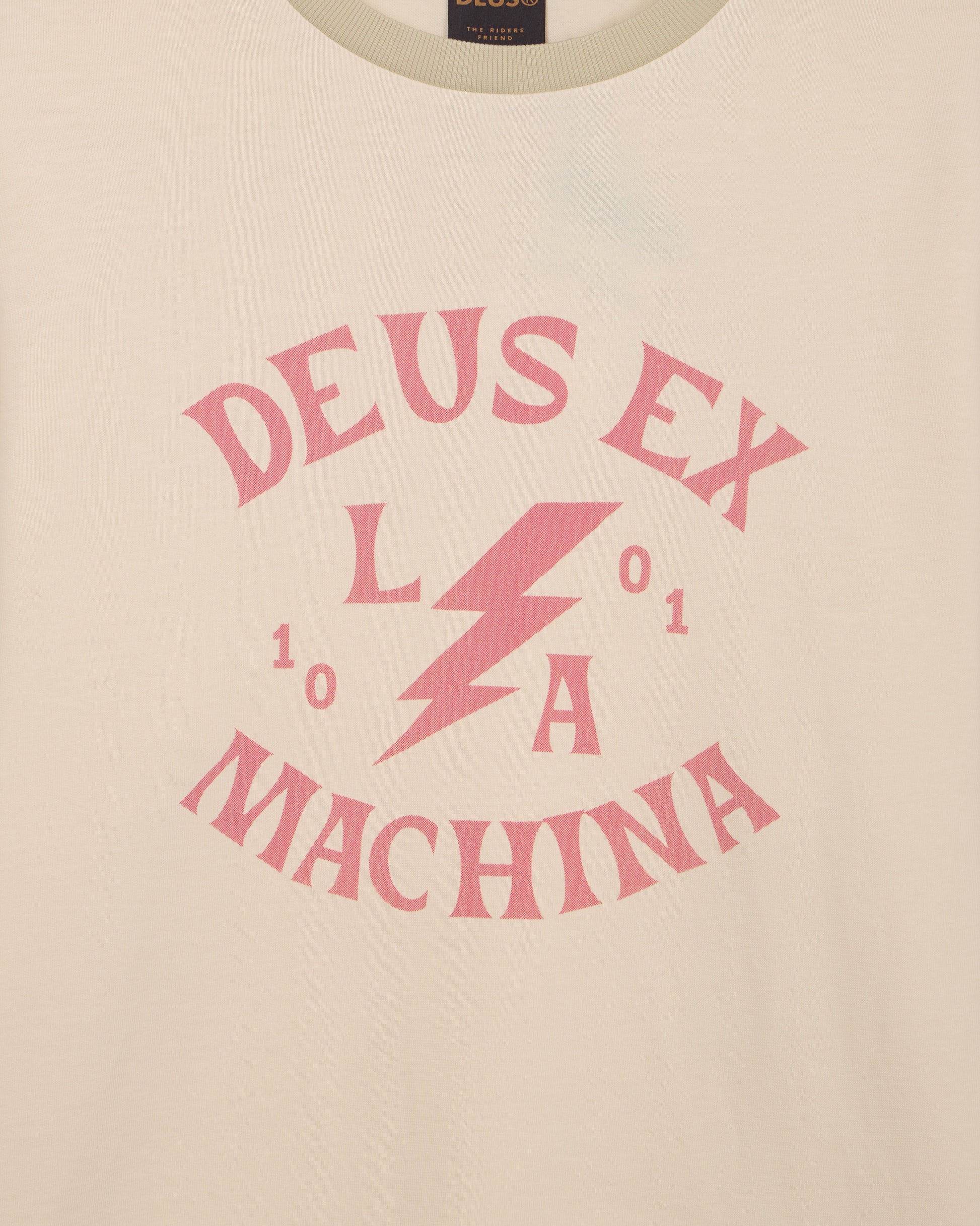 Deus Ex Machina - Chinook Long Sleeve Tee - Ivory|Flatlay