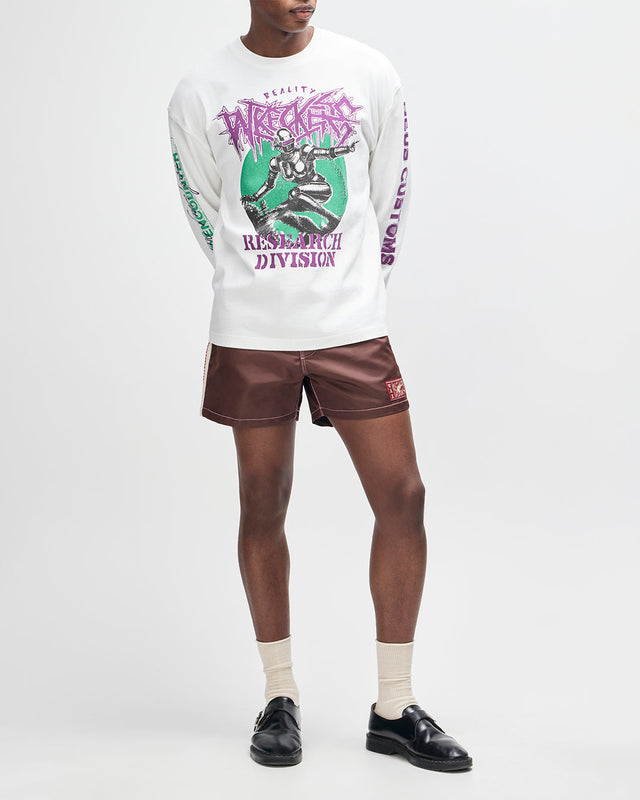 Cosmic Encounter Long Sleeve Tee - Vintage White