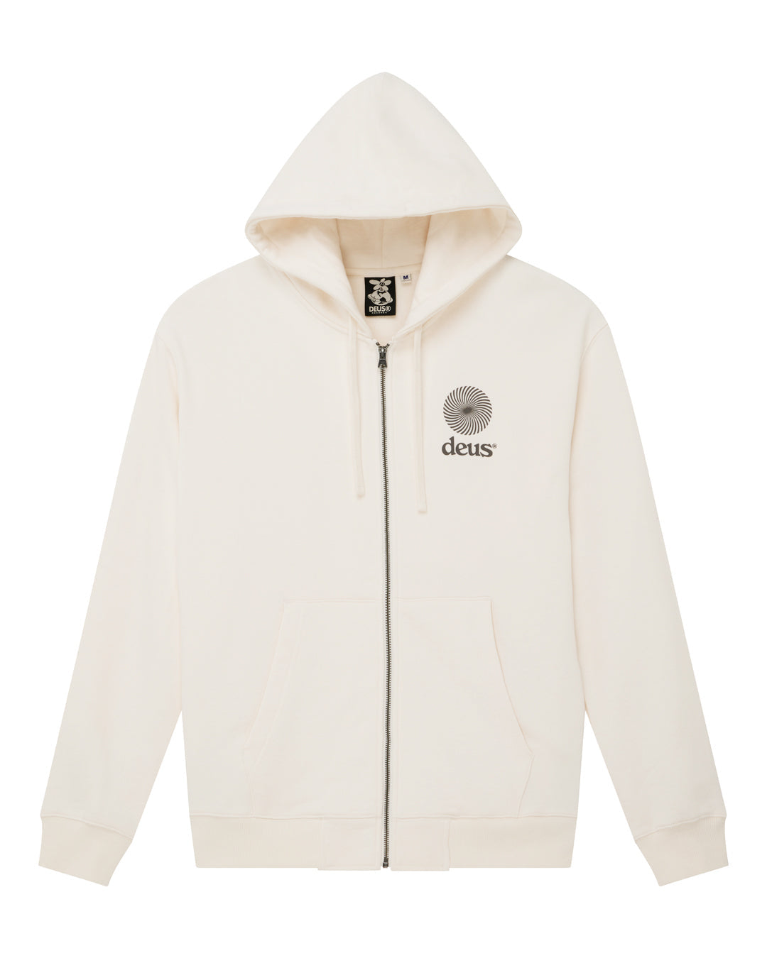 Sweaters | Deus Ex Machina | Strata Zip Hoodie - Dirty White – (UK Sweaters | Deus Ex Machina | Strata Zip Hoodie - Dirty White – (UK