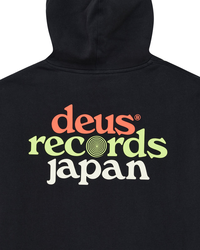 Strata Zip Hoodie - Black