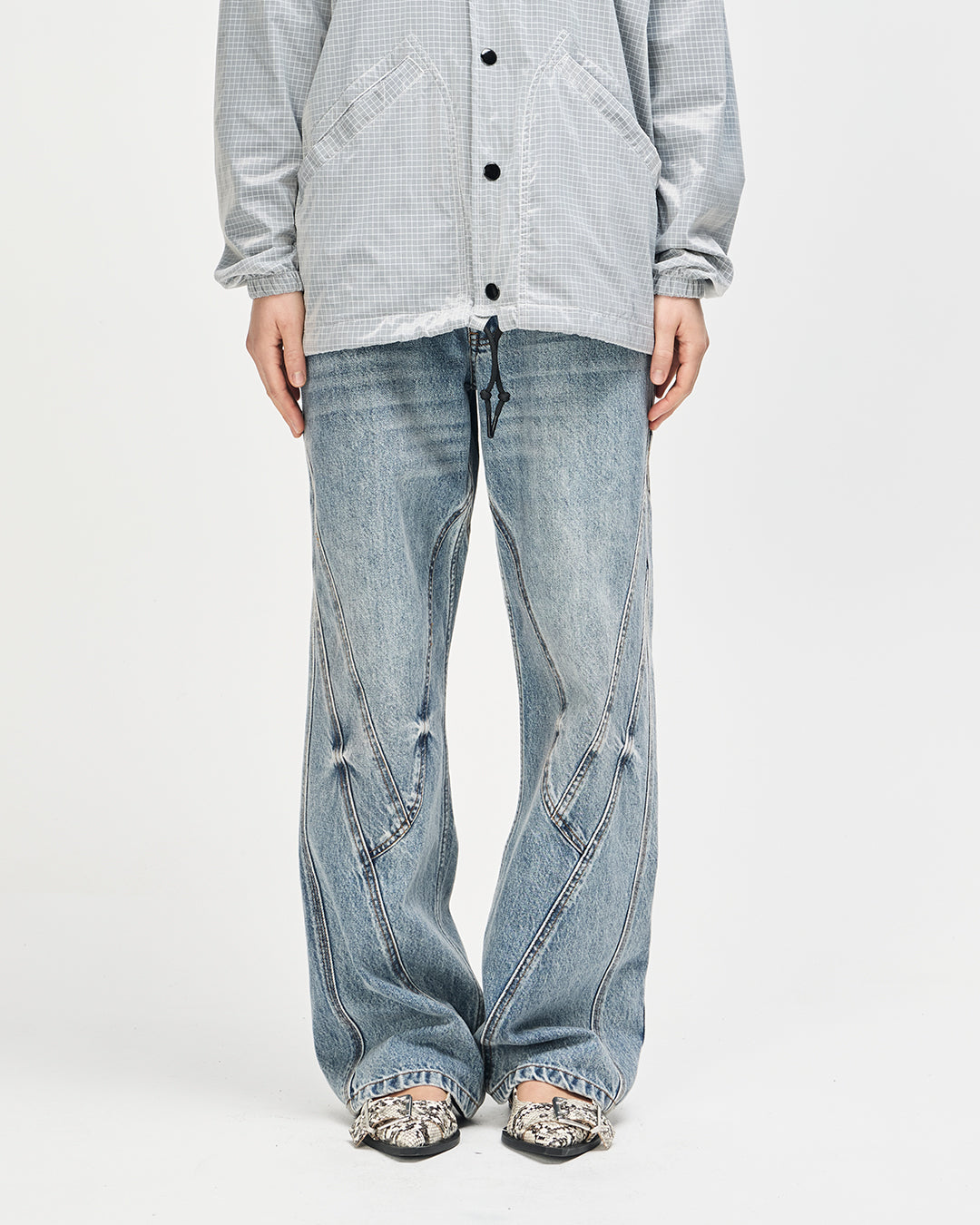 Pants | Deus Ex Machina | Grand Raid Denim Jean - Stonewash Indigo