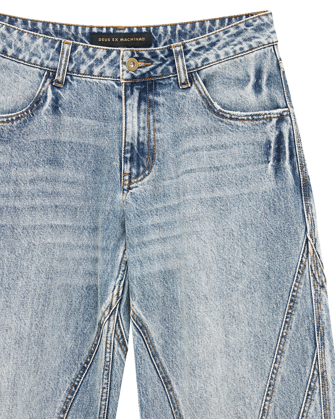 Pants | Deus Ex Machina | Grand Raid Denim Jean - Stonewash Indigo