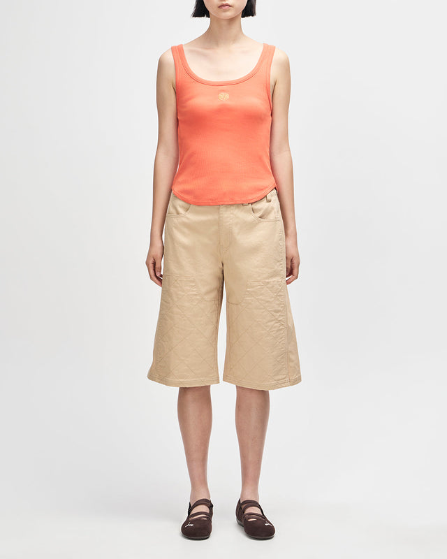 June Shield Tank - Flame Orange
