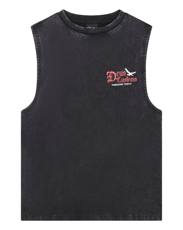 Deus Ex Machina | Beep Beep Muscle Tee - Black|Flatlay