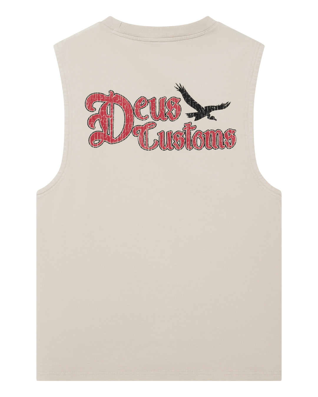 Deus Ex Machina | Beep Beep Muscle Tee - Ivory|Flatlay