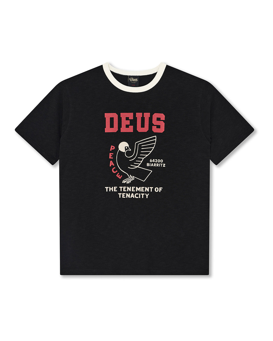D262UTS220-Buck-Up-Tee-Black|Flatlay