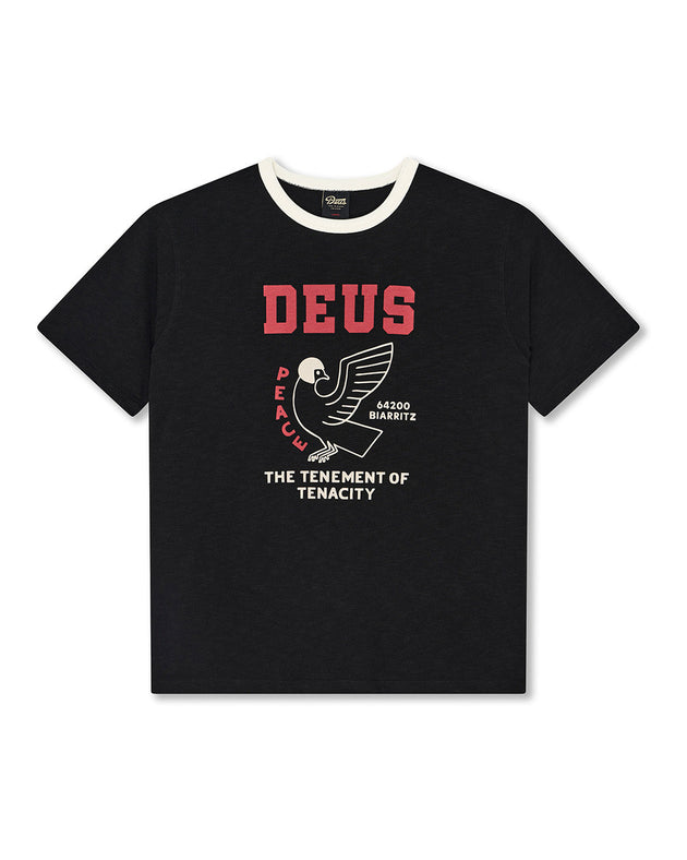 D262UTS220-Buck-Up-Tee-Black|Flatlay