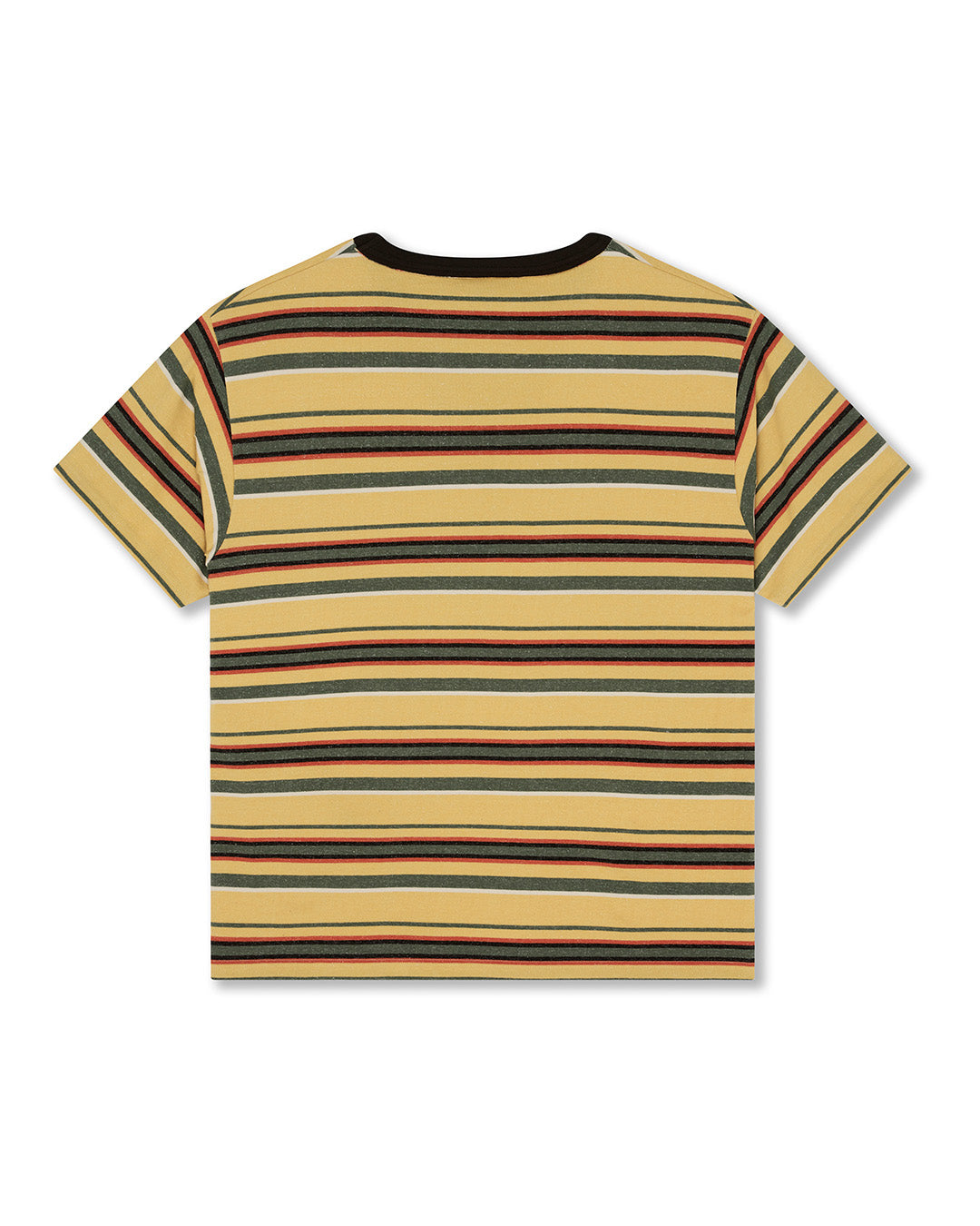 T Shirts Deus Ex Machina Forecourt Stripe Tee Yellow UK Deus t-shirts-deus-ex-machina-forecourt-stripe-tee-yellow-uk-deus