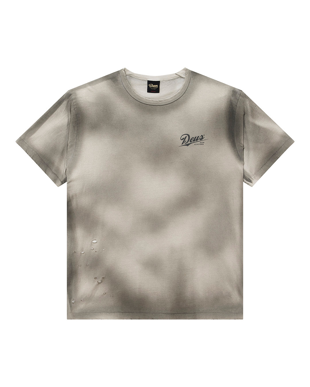 Deus Ex Machina - Damaged Dyed Tee - Beige|Flatlay