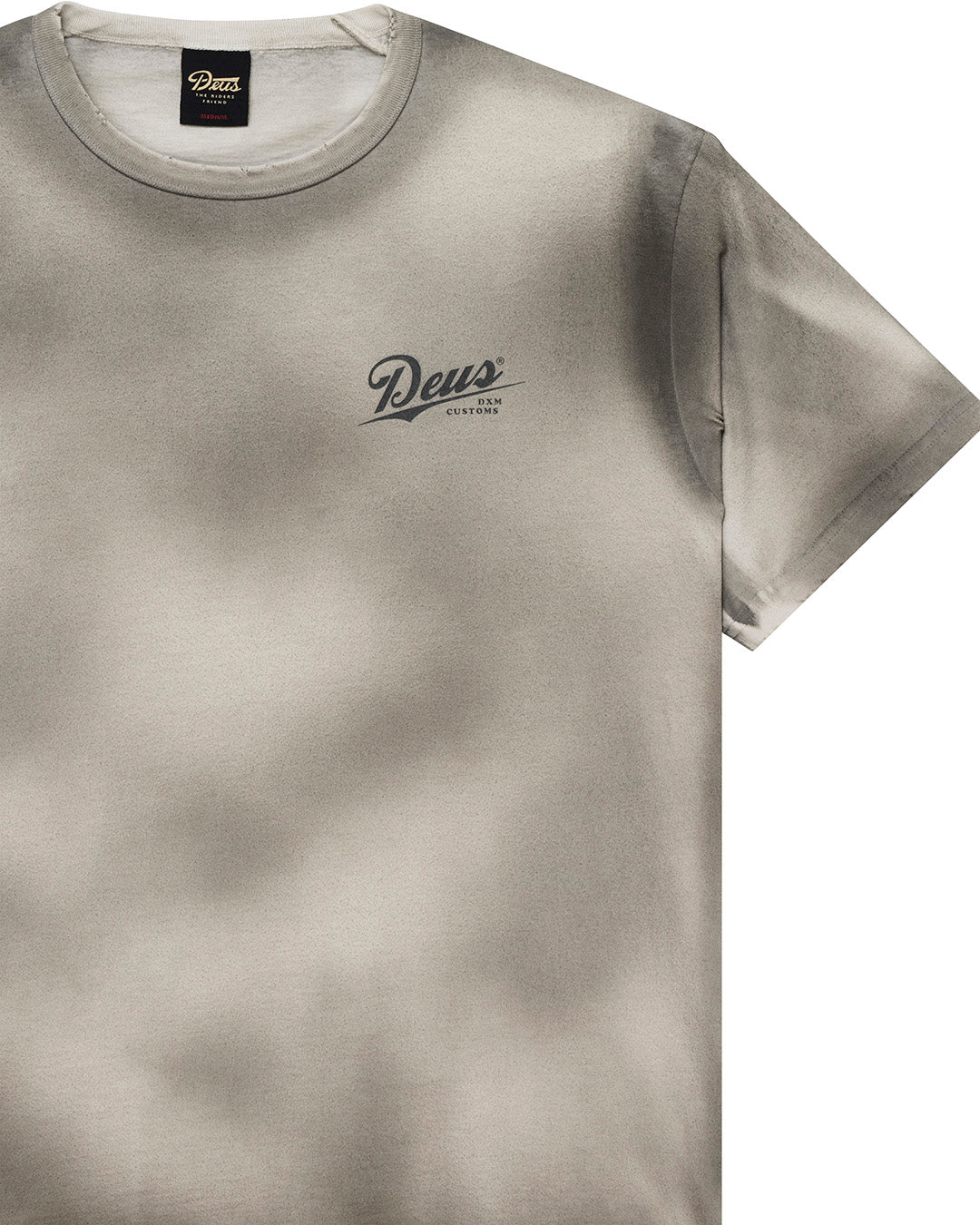 Deus Ex Machina - Damaged Dyed Tee - Beige|Flatlay