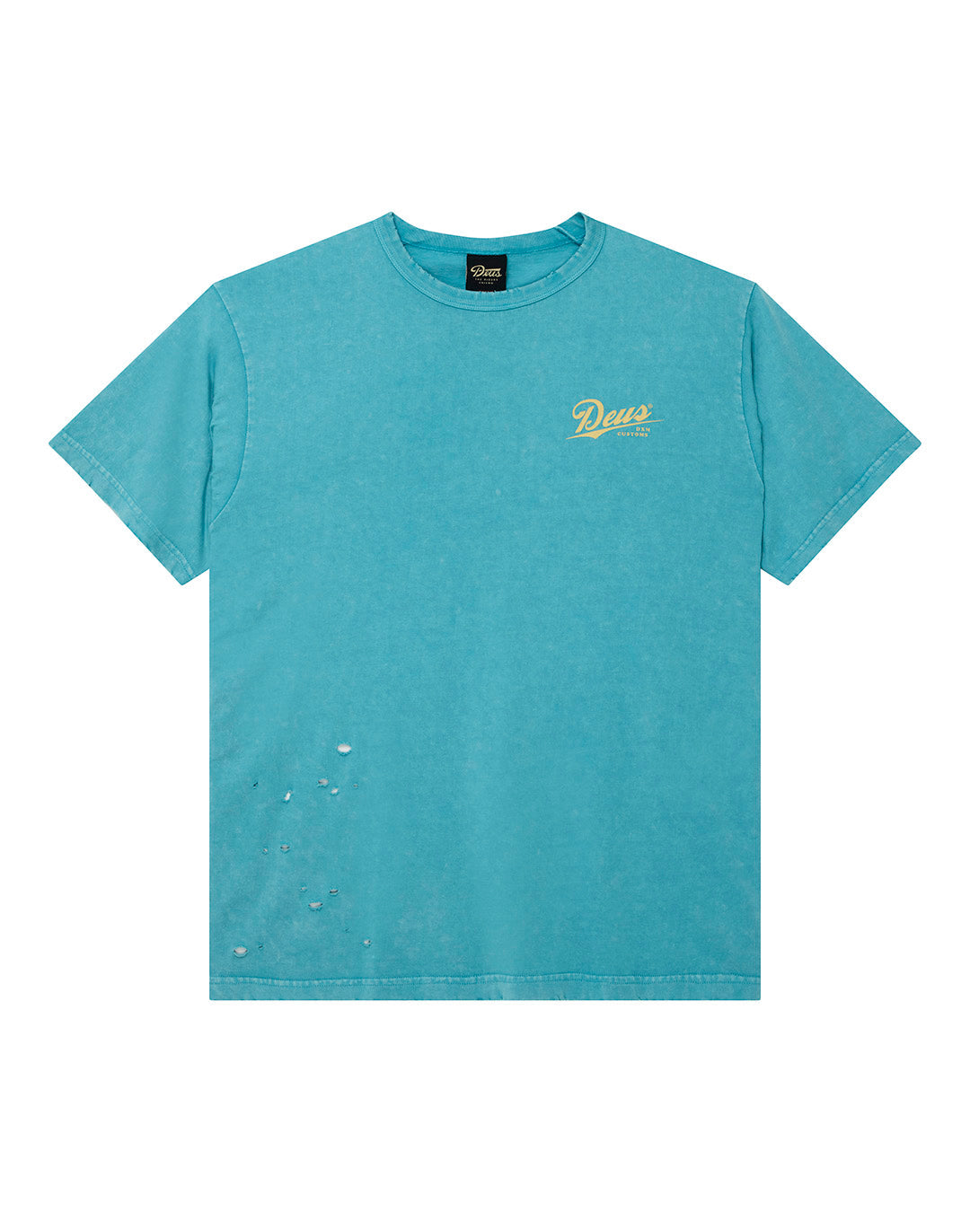 Deus Ex Machina - Damaged Dyed Tee - Green|Flatlay