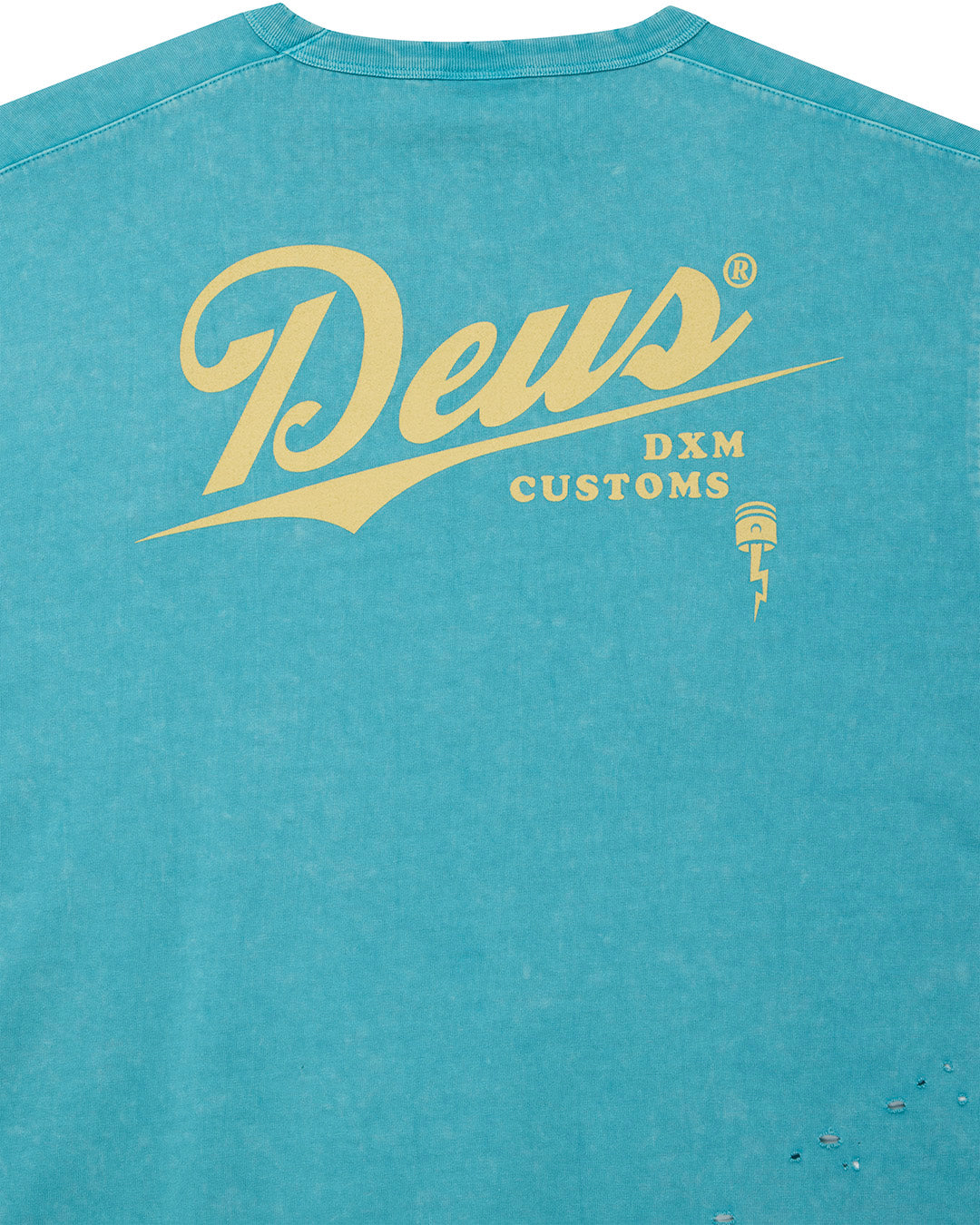 Deus Ex Machina - Damaged Dyed Tee - Green|Flatlay