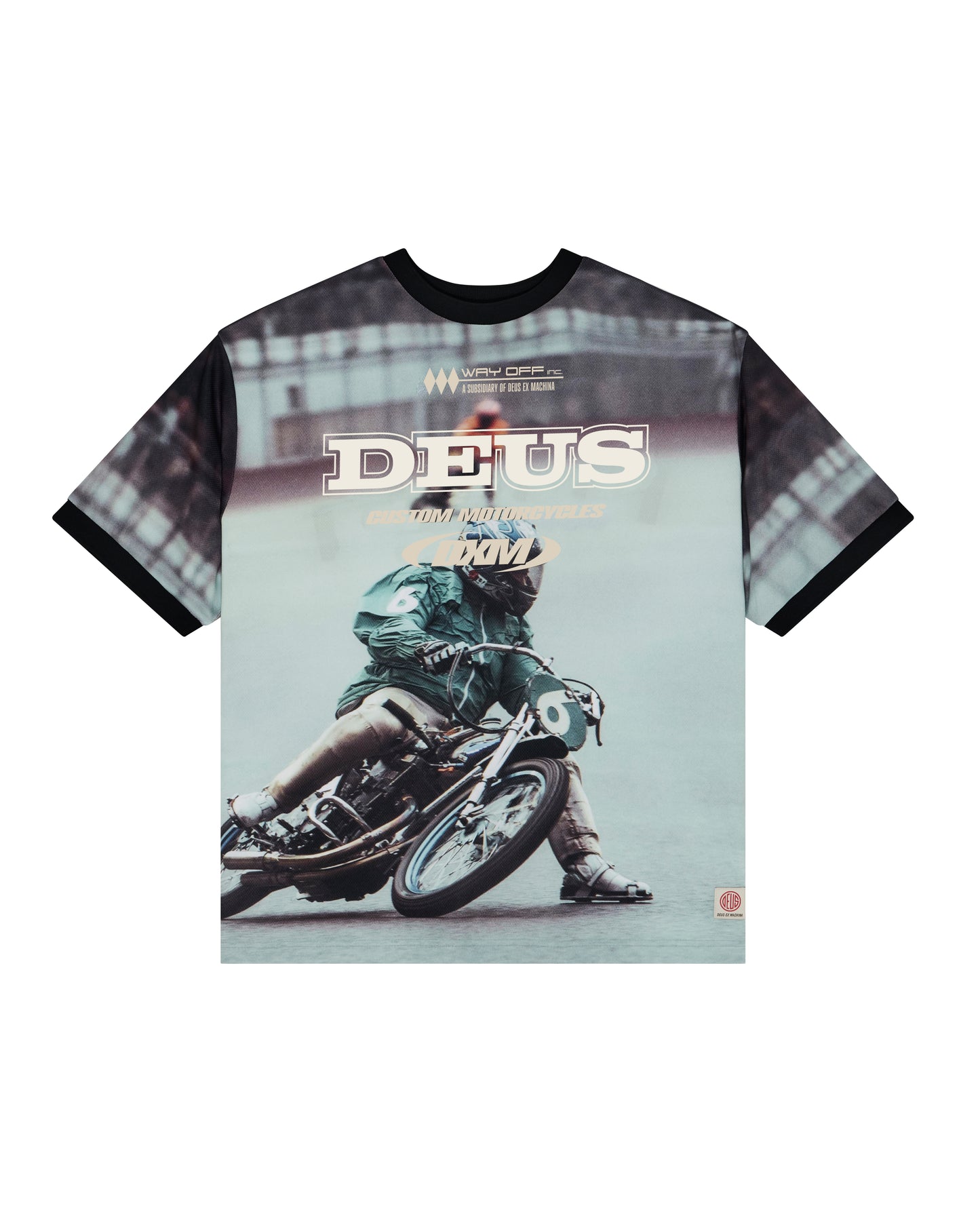 Deus Ex Machina - Enduro Photo Short Sleeve Jersey - Brown|Flatlay